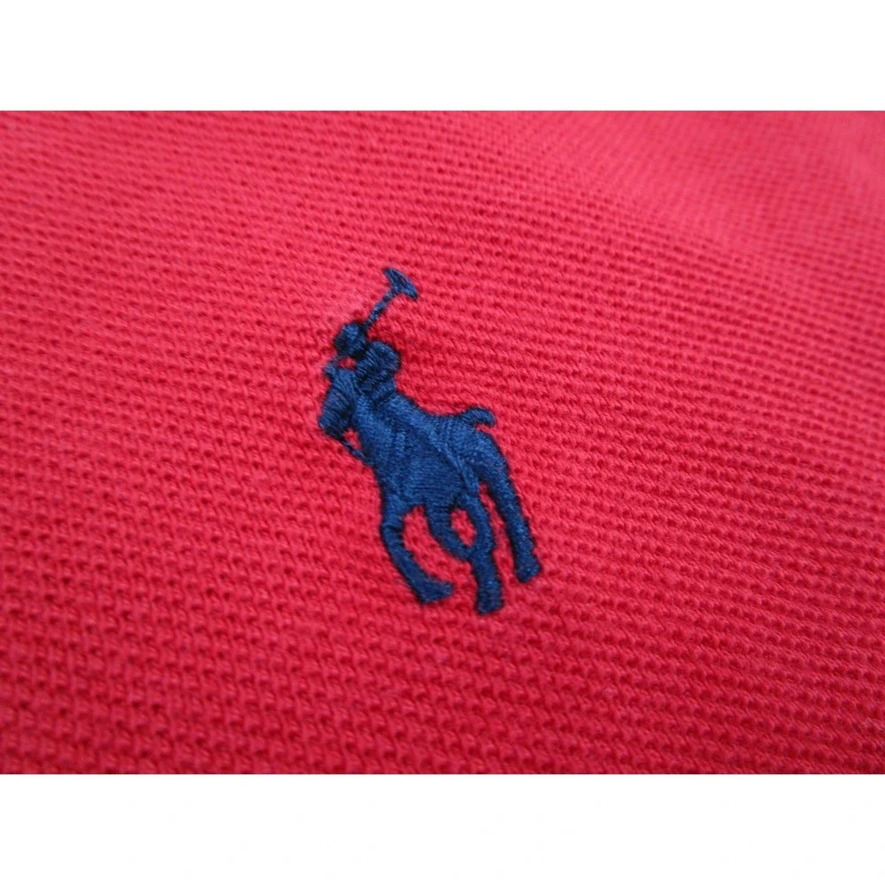 Polo Ralph Lauren Mens 4XLT Red Cotton Pique Short Sleeve Pony Logo Polo Shirt